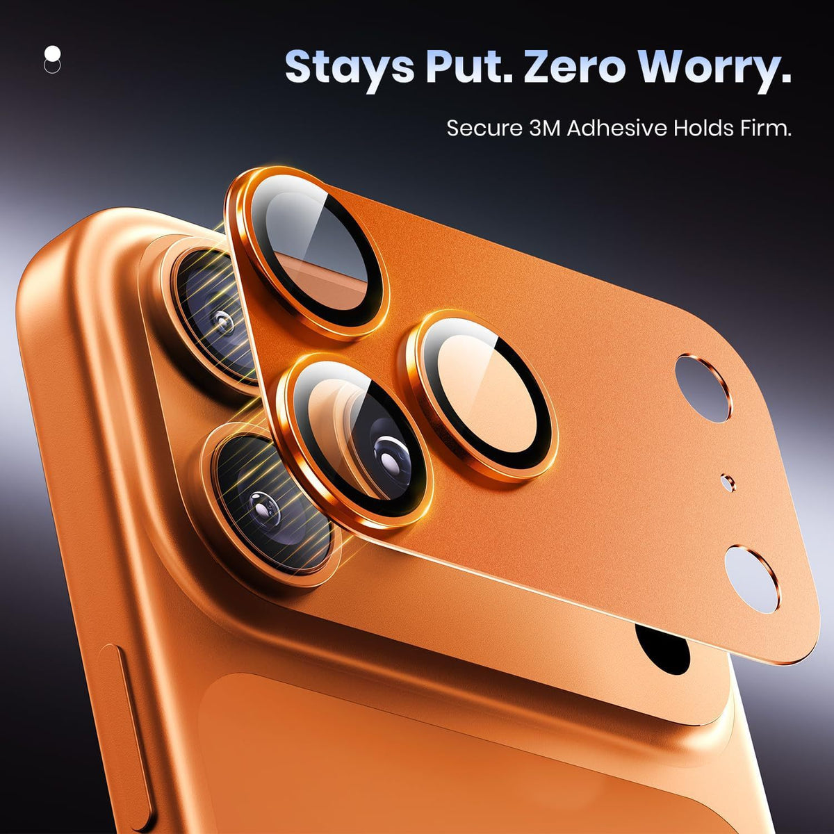 Protector de cámara para iPhone 17 Pro de vidrio templado – foto 1