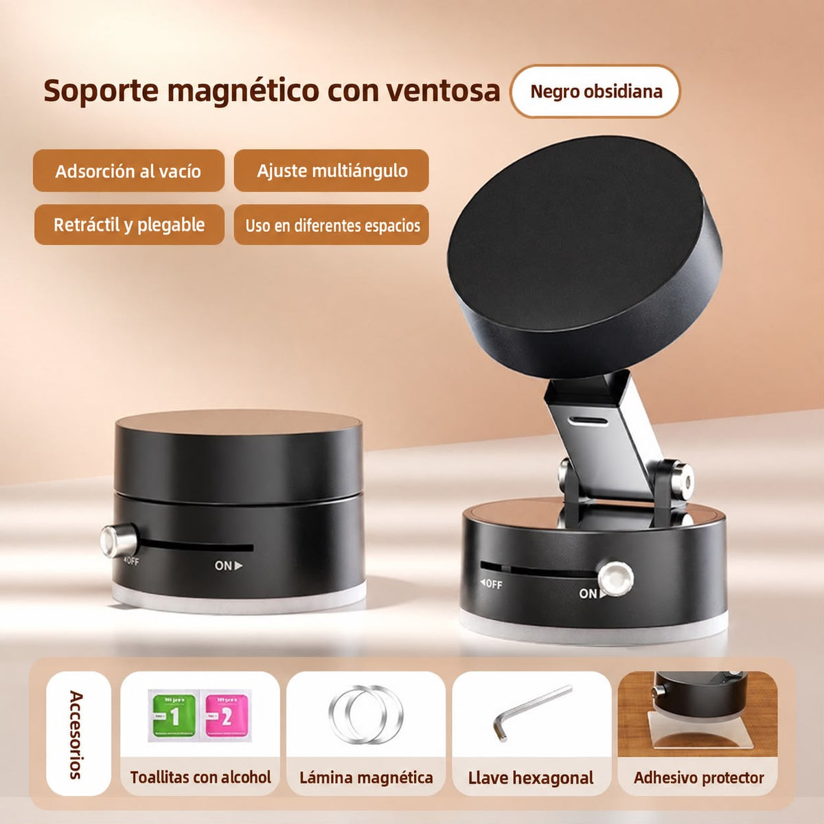TREVYXA CHARGE PRO soporte magnético con carga inalámbrica para carro – foto 6