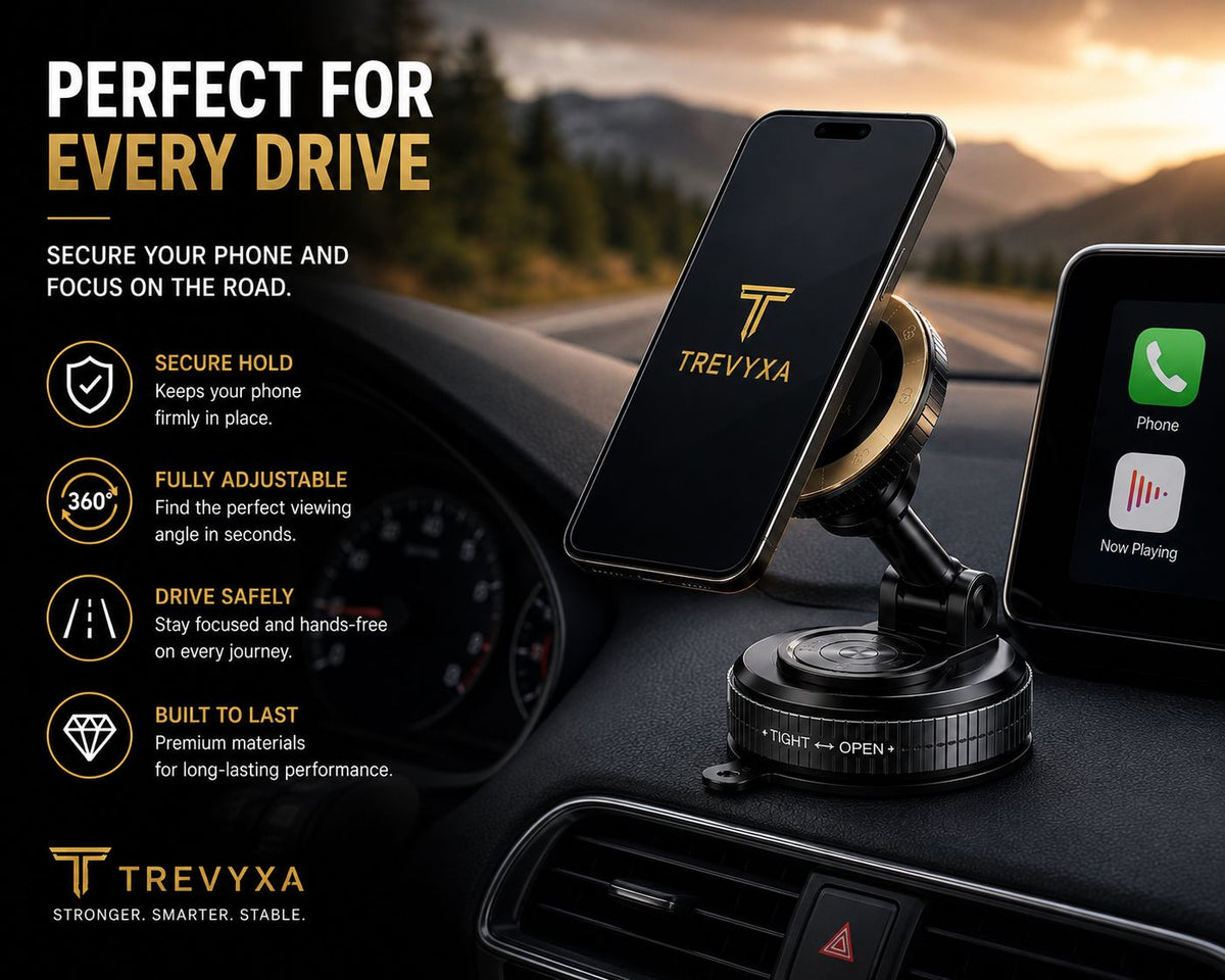 Soporte TREVYXA 360 PRO en el carro