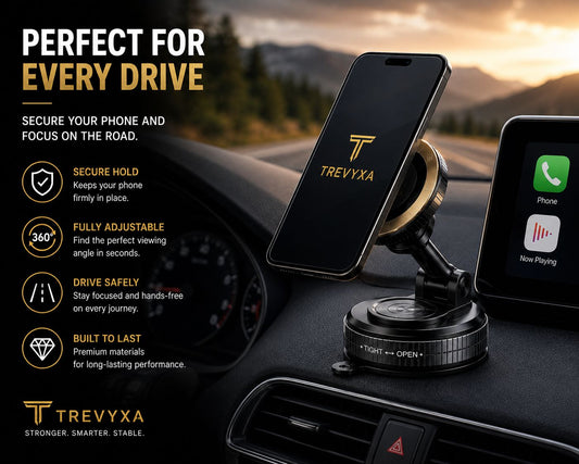 Soporte TREVYXA 360 PRO en el carro